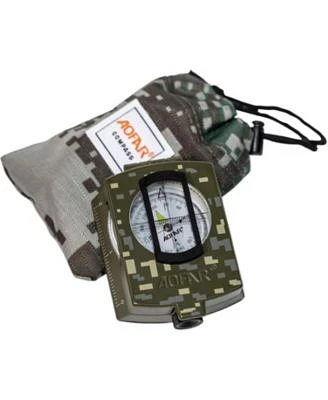 Aofar Military Compassaf 4580 Lensatic Sighting Waterproof Shakeproof With Map Measurer Distance Calculator Pouch For Camping Hiking