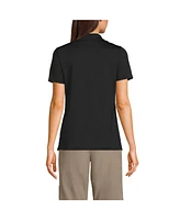 Lands' End Women's Short Sleeve Feminine Fit Rapid Dry Polo Shirt