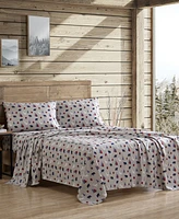 Beatrice Home Fashions Lodge 100-Thread Count Microfiber -Pc. Sheet Set