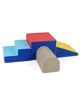 Slickblue Kids Climb and Crawl Foam Play Set Soft Blocks for Indoor Play