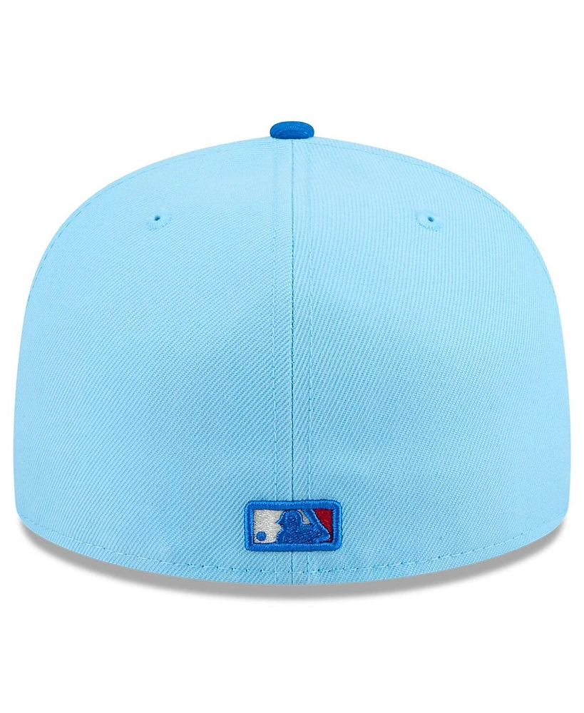 New Era Men's Light Blue/Blue Milwaukee Brewers 2025 Fourth of July 59FIFTY Fitted Hat
