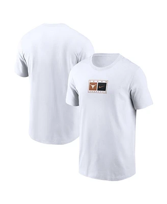 Nike Men's White Texas Longhorns Campus Logo Swoosh T-Shirt