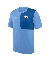 Jordan Men's Carolina Blue North Tar Heels 2025 Sideline Uv Performance Coach T-Shirt