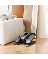 Under Desk Elliptical Machine Pedal Exerciser 12 Speeds with Remote & Display for Seniors & Office
