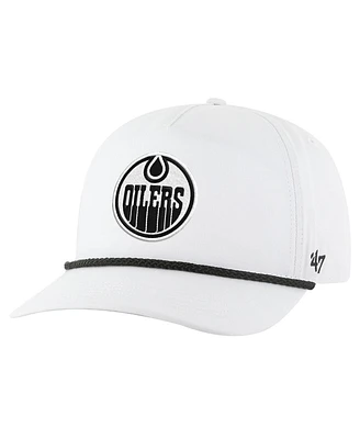 '47 Brand Men's White Edmonton Oilers Rope Hitch Adjustable Hat
