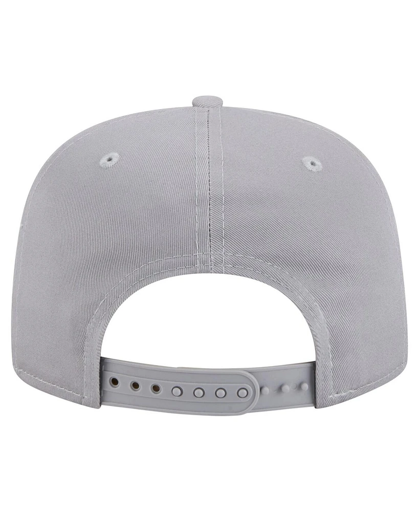 New Era Men's Gray Philadelphia 76ers Throwback Property Of Golfer Snapback Hat