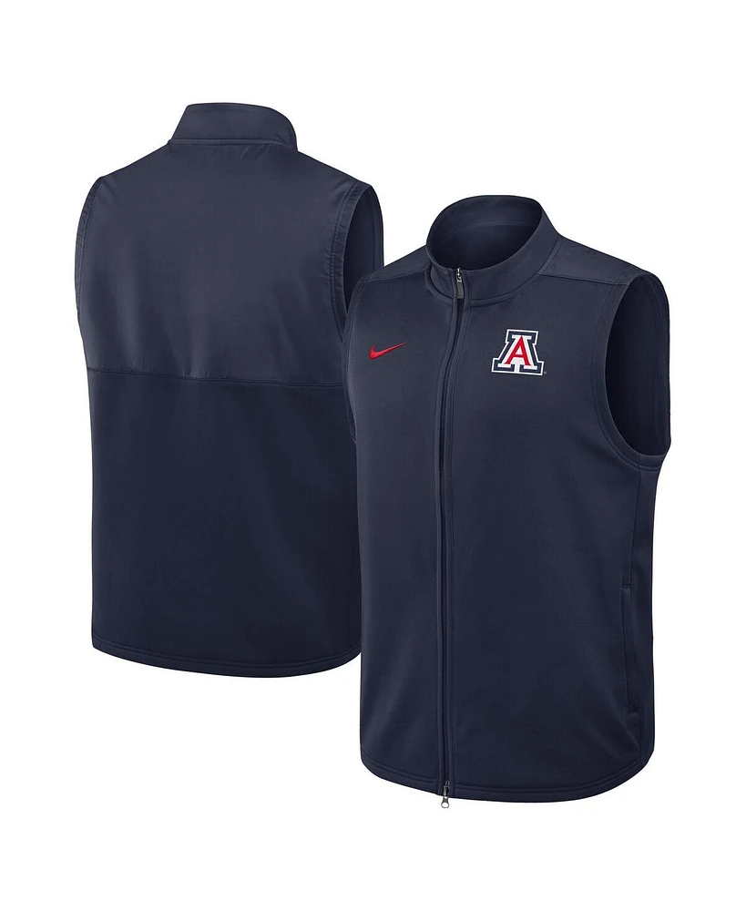 Nike Men's Navy Arizona Wildcats Primetime Victory Performance Full-Zip Vest