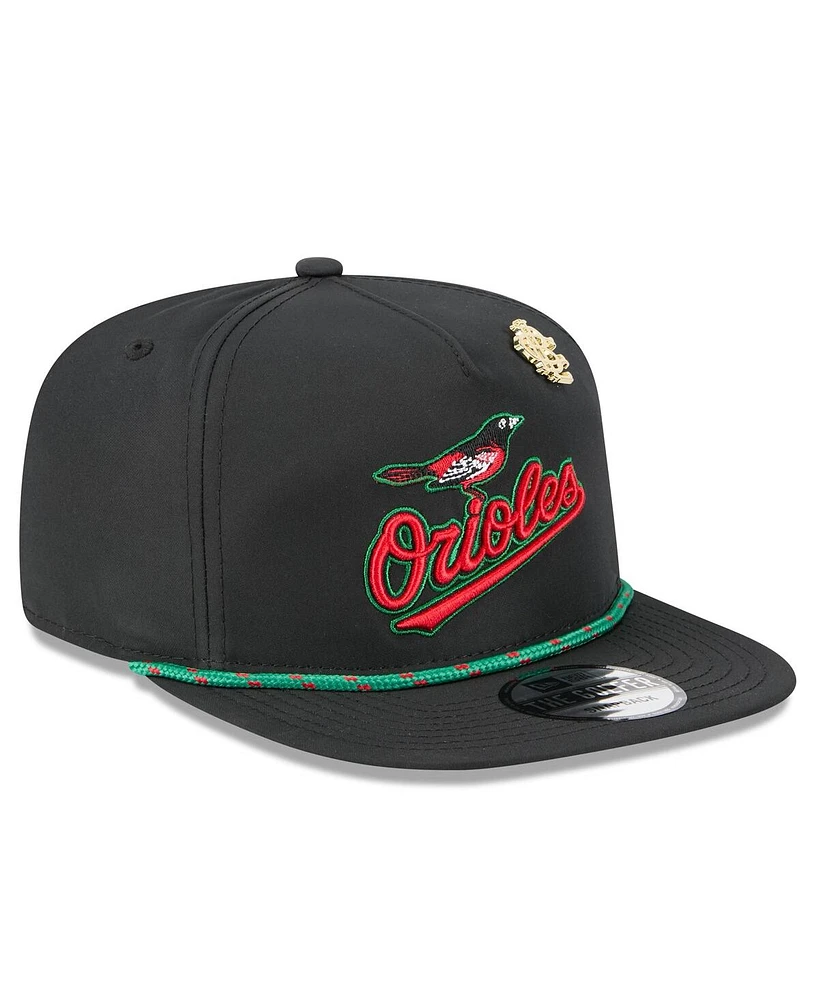 New Era Men's Black Baltimore Orioles 2025 Big League Chew Golfer Snapback Hat