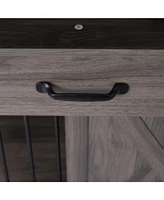 Streamdale Furniture Double Dog Crate Furniture with Shelves