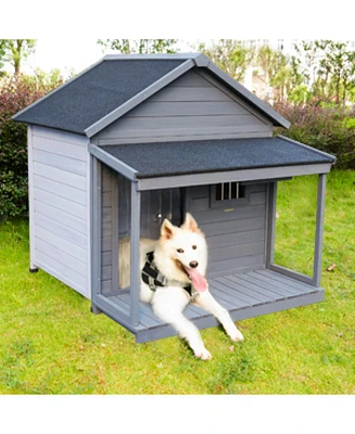 Streamdale Furniture Large Balcony Dog House with Terrace