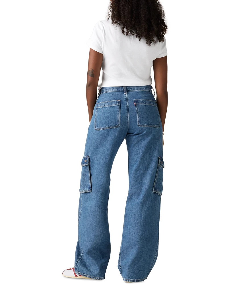 Levi's Women's Super Low Loose-Fit Cargo Jeans