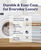 5-Star Luxury 100% Cotton Split King Sheets Set - 600 Thread Count Sateen, Soft & Crisp Bed Sheets