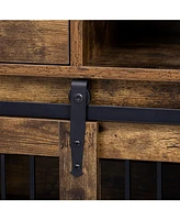 Streamdale Furniture Dog Crate Desk Hutch