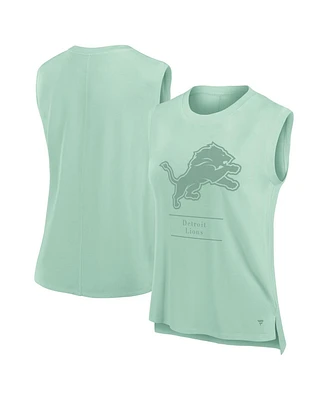 Fanatics Women's Mint Detroit Lions Studio Embrace Tank Top