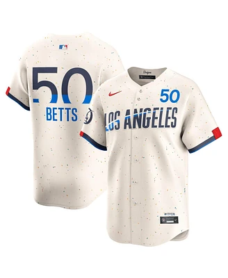 Nike Men's Mookie Betts Cream Los Angeles Dodgers City Connect Limited Player Jersey
