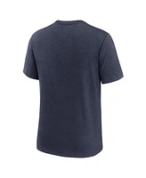 Nike Men's Heather Navy Penn State Nittany Lions Campus Collegiate Block Tri-Blend T-Shirt