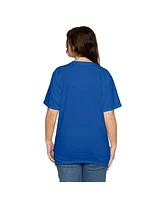 Dallas Cowboys Women's Royal Cheerleaders Sweetheart Boots T-Shirt