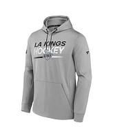 Fanatics Men's Gray Los Angeles Kings Authentic Pro Alternate Logo Fleece Pullover Hoodie