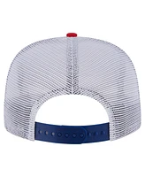 New Era Men's Red/Royal New York Giants Throwback Dye Golfer Snapback Hat