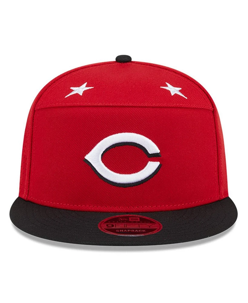 New Era Men's Red/Black Cincinnati Reds 2025 Mlb All-Star Game Side Patch 9FIFTY Snapback Hat