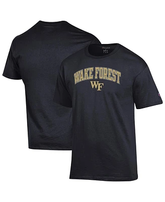 Champion Men's Black Wake Forest Demon Deacons Arched Logo T-Shirt