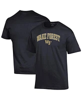 Champion Men's Black Wake Forest Demon Deacons Arched Logo T-Shirt