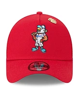 New Era Men's Red Washington Nationals 2025 Big League Chew A-Frame 9FORTY Adjustable Trucker Hat