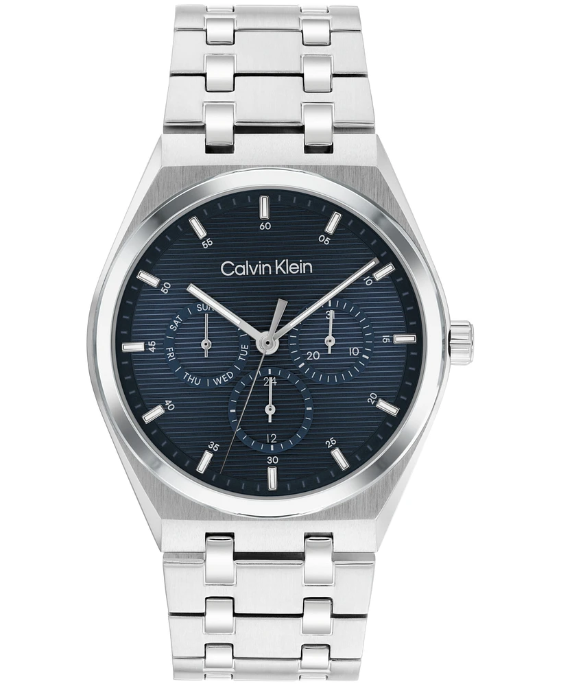 Calvin Klein Men's Ck Motion Silver Tone Stainless Steel Bracelet Watch 39mm