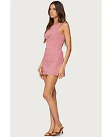 Edikted Womens Macee Gingham Romper