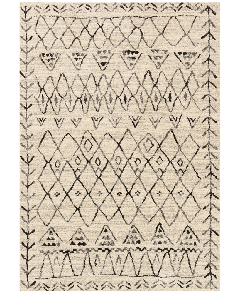 Closeout! Loloi Emory Eb-09 Heather Gray/Black 3'10" x 5'7" Area Rug