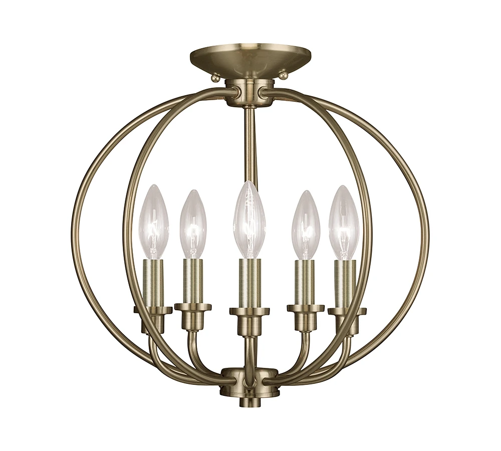 Livex Milania 5- Light Metal Pendant