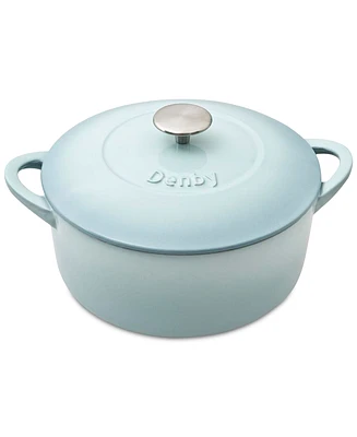 Denby Heritage Pavilion Cast Iron Covered Casserole, 5.5 Qt.
