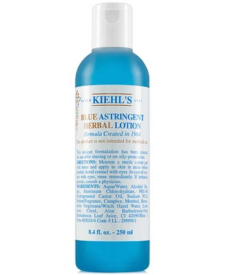 Kiehl's Since 1851 Blue Astringent Herbal Lotion, 8.4-oz.