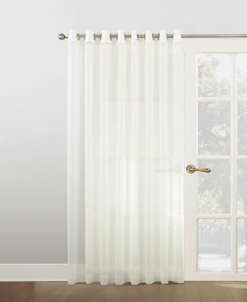 Sheer Voile Grommet Sliding Patio Door Curtain Panel