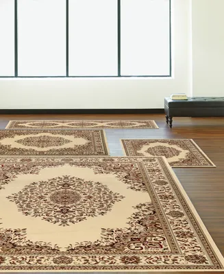 Closeout! Km Home Florence Kerman Red 4-Pc. Rug Set