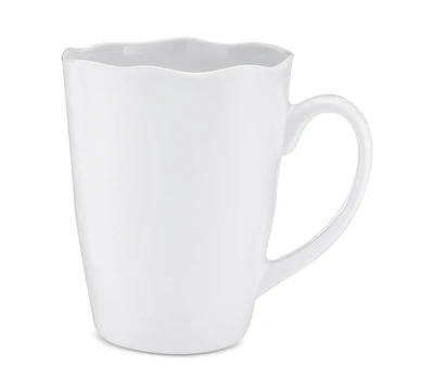 Q Squared Ruffle Melamine Mugs, Set of 4