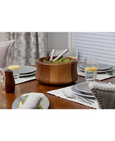 Nambe 3-Pc. Nara Salad Bowl & Servers Set