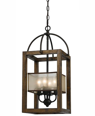 Cal Lighting 4-Light Large Mission Chandelier