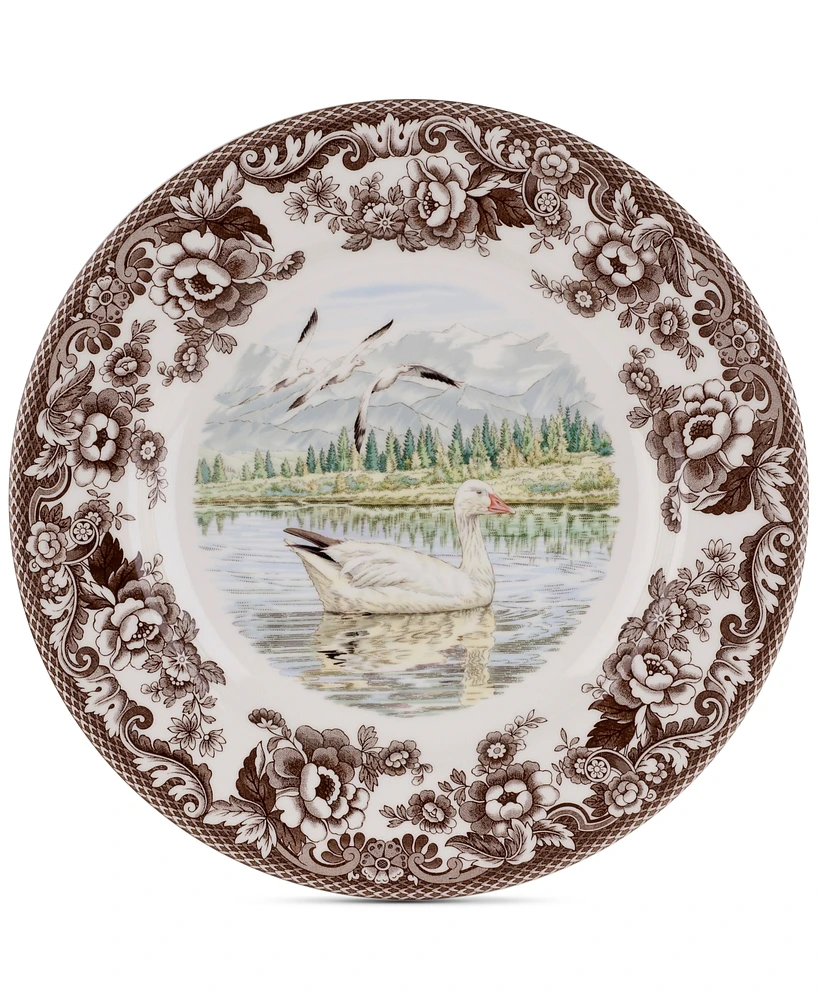 Spode Woodland Snow Goose Dinner Plate