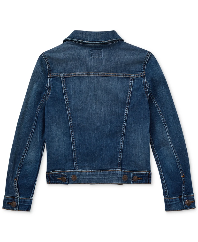 Polo Ralph Lauren Big Girls Lightweight Denim Trucker Jacket