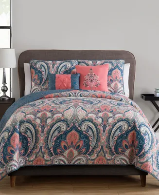 Vcny Home Casa Real Reversible 5-Pc. Quilt Set