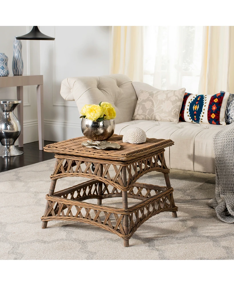 Sora Wicker Accent Table