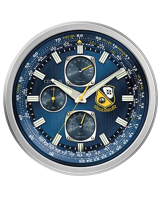 Citizen Gallery Indoor/Outdoor Blue Angels Silver-Tone and Blue Wall Clock