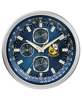 Citizen Gallery Indoor/Outdoor Blue Angels Silver-Tone and Blue Wall Clock