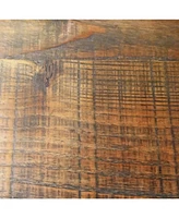 Pomona 27" Metal and Reclaimed Wood Square Coffee Table