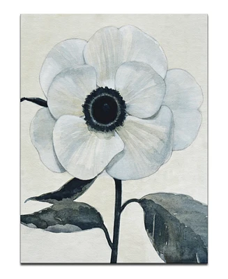 Ready2HangArt, 'Elegant Poppy Ii' White Floral Canvas Wall Art, 30x20"