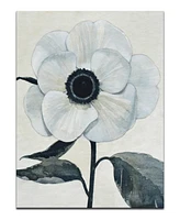 Ready2HangArt, 'Elegant Poppy Ii' White Floral Canvas Wall Art, 30x20"