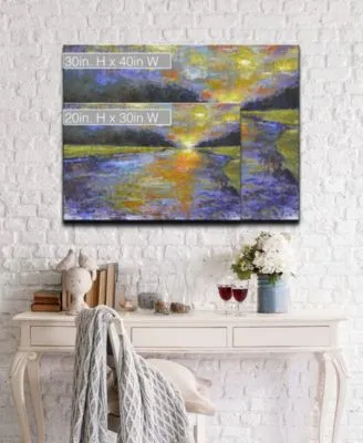 Ready2hangart Ravine Sunset Abstract Landscape Canvas Wall Art Collection