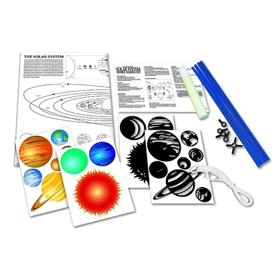 4M Kidzlabs Glow In The Dark Solar System Mobile Making Kit