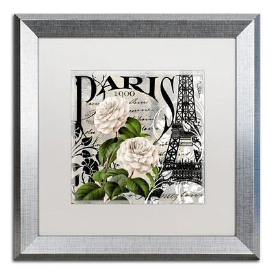 Color Bakery 'Paris Blanc Ii' Matted Framed Art, 16" x 16"